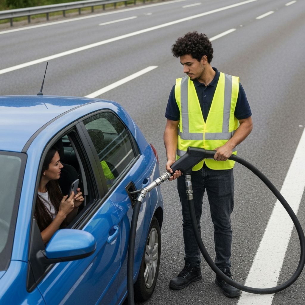 Emergency fuel delivery service